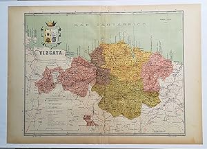 Mapa. Provincia de Vizcaya . Instituto Geográfico y Estadistico.