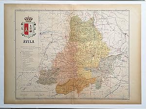 Mapa. Provincia de Ávila. Instituto Geográfico y Estadistico.