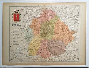 Mapa. Provincia de Cuenca. Instituto Geográfico y Estadistico.