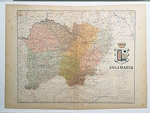 Mapa. Provincia de Salamanca. Instituto Geográfico y Estadistico.