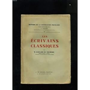 Imagen del vendedor de Les crivains classiques De Champris 2021-402 Del Duca 1968 TBE a la venta por Des livres et nous