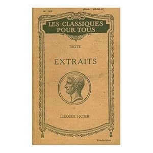 Seller image for Extraits Tacite 2021-396 Hatier XX Correct for sale by Des livres et nous