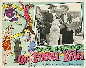 Bild des Verkufers fr Que perra vida (Original lobby card for the 1962 film) zum Verkauf von Royal Books, Inc., ABAA