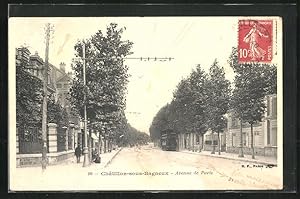 Carte postale Châtillon-sous-Bagneux, Avenue de Paris