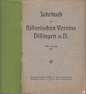 Jahrbuch des Historischen Vereins Dillingen a. D. - XXIX. Jahrgang 1916.