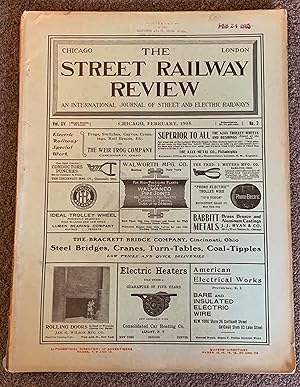 Seller image for The Street Railway Review; an International Journal of Street and Electric Railways Vol XV, No. 2: February 1905 for sale by DogStar Books