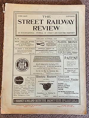 Seller image for The Street Railway Review; an International Journal of Street and Electric Railways Vol XV, No. 10: October 1905 for sale by DogStar Books