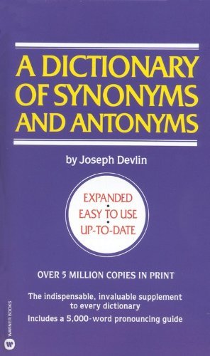 Imagen del vendedor de A Dictionary of Synonyms and Antonyms a la venta por Antiquariat Buchhandel Daniel Viertel