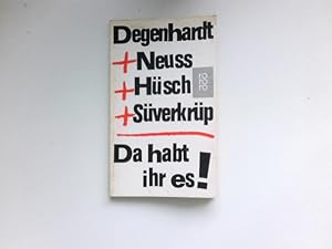 Bild des Verkufers fr Da habt ihr es ! : Stcke und Lieder fr ein deutsches Quartett. Mit 19 Illustrationen von Eduard Prssen. zum Verkauf von Antiquariat Buchhandel Daniel Viertel