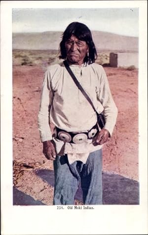 Ansichtskarte / Postkarte Old Moki Indian, Indianer