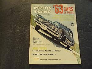 Motor Trend Oct 1962 Buick Riviera; MG 1600; Midget; Daytona
