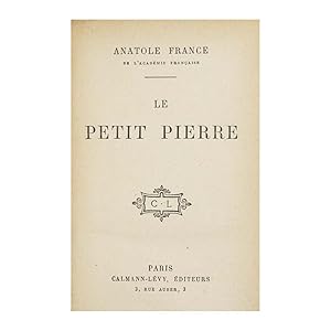 Anatole France - Le Petit Pierre