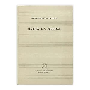 Gianandrea Gavazzeni - Carta da Musica - Autografato