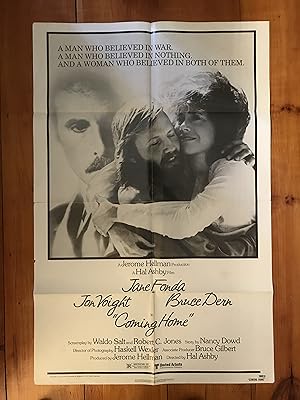 Seller image for Coming Home One Sheet 1977 Jane Fonda, Jon Voight, Bruce Dern for sale by AcornBooksNH