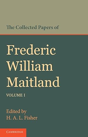 Bild des Verkufers fr The Collected Papers of Frederic William Maitland zum Verkauf von moluna