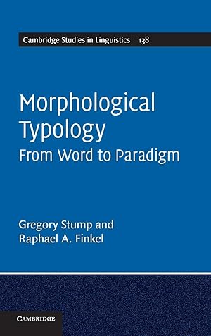 Imagen del vendedor de Morphological Typology a la venta por moluna