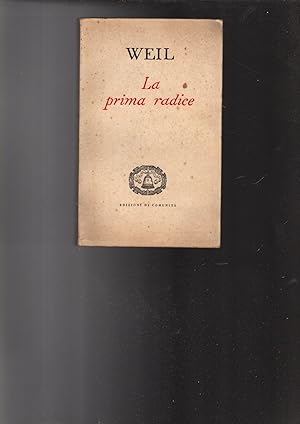 Seller image for LA PRIMA RADICE for sale by iolibrocarmine