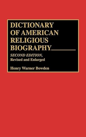 Seller image for Dictionary of American Religious Biography for sale by moluna