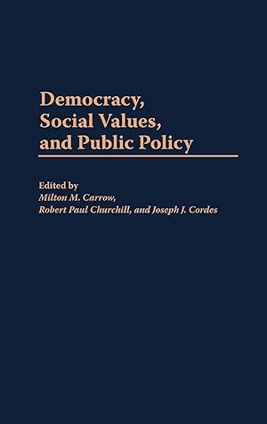 Seller image for Democracy, Social Values, and Public Policy for sale by moluna