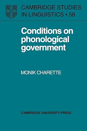 Seller image for Conditions on Phonological Government for sale by moluna