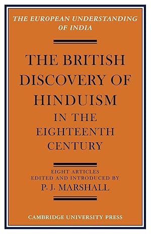 Bild des Verkufers fr The British Discovery of Hinduism in the Eighteenth Century zum Verkauf von moluna