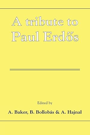 Imagen del vendedor de A Tribute to Paul Erdos a la venta por moluna