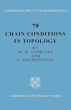 Imagen del vendedor de Chain Conditions in Topology a la venta por moluna