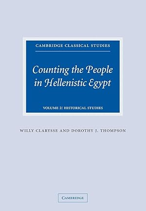 Image du vendeur pour Counting the People in Hellenistic Egypt mis en vente par moluna