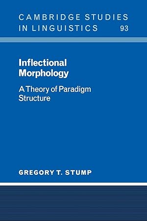 Imagen del vendedor de Inflectional Morphology a la venta por moluna