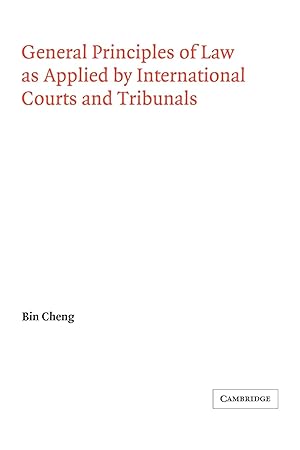Seller image for General Principles of Law as Applied by International Courts and Tribunals for sale by moluna