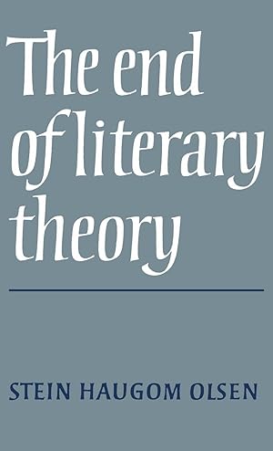 Bild des Verkufers fr The End of Literary Theory zum Verkauf von moluna