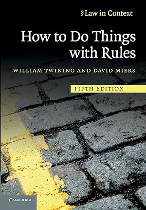 Bild des Verkufers fr How to Do Things with Rules zum Verkauf von moluna