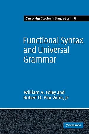 Imagen del vendedor de Functional Syntax and Universal Grammar a la venta por moluna