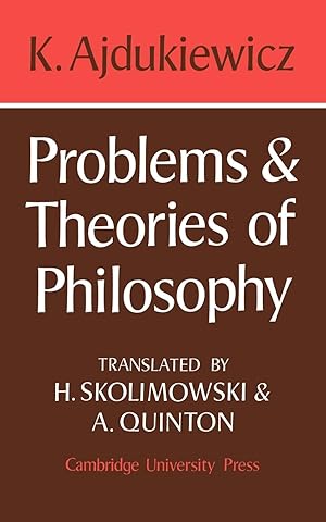 Seller image for Problems and Theories of Philosophy for sale by moluna