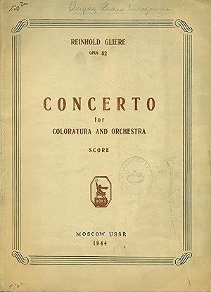 Concerto for Coloratura and Orchestra. Score