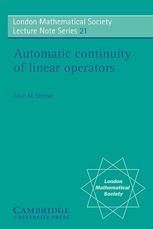 Seller image for Automatic Continuity of Linear Operators for sale by moluna