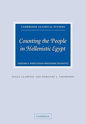Image du vendeur pour Counting the People in Hellenistic Egypt mis en vente par moluna