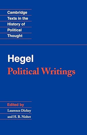 Immagine del venditore per G.W.F. Hegel--Political Writings venduto da moluna