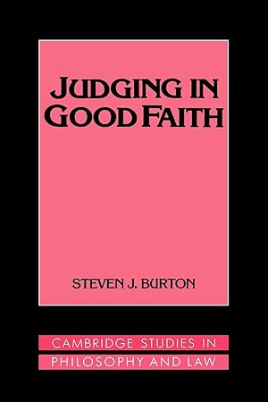 Seller image for Judging in Good Faith for sale by moluna