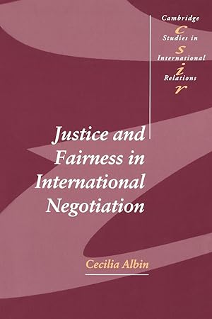 Seller image for Justice in Fairness International Negotiation for sale by moluna