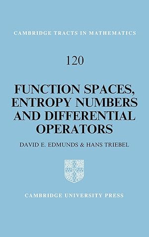 Bild des Verkufers fr Function Spaces, Entropy Numbers, Differential Operators zum Verkauf von moluna