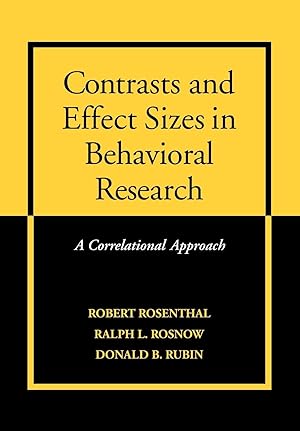 Imagen del vendedor de Contrasts and Effect Sizes in Behavioral Research a la venta por moluna