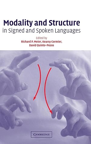 Bild des Verkufers fr Modality and Structure in Signed and Spoken Languages zum Verkauf von moluna