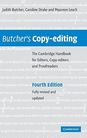 Seller image for Butcher\ s Copy-editing for sale by moluna