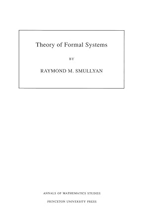 Seller image for Theory of Formal Systems. (AM-47), Volume 47 for sale by moluna