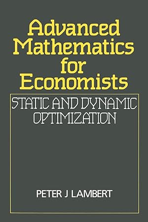 Bild des Verkufers fr Advanced Math for Economics zum Verkauf von moluna
