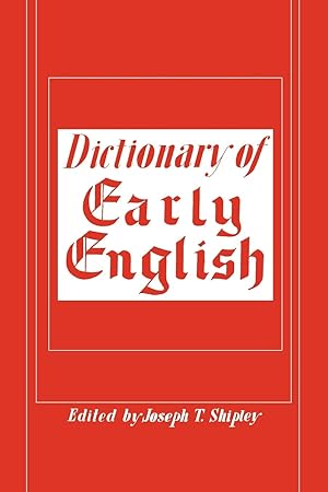 Bild des Verkufers fr Dictionary of Early English zum Verkauf von moluna