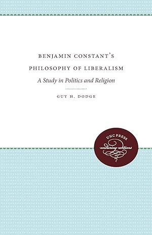 Imagen del vendedor de Benjamin Constant\ s Philosophy of Liberalism a la venta por moluna