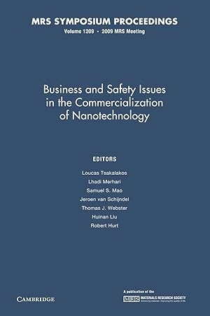 Image du vendeur pour Business and Safety Issues in the Commercialization of Nanotechnology mis en vente par moluna