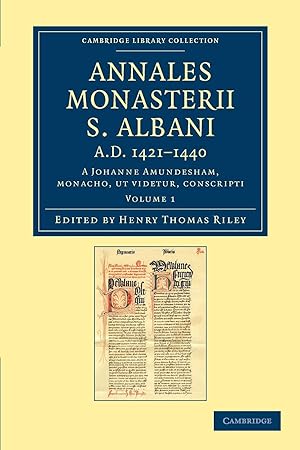 Seller image for Annales Monasterii S. Albani A.D. 1421-1440 - Volume 1 for sale by moluna